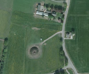 Luchtfoto paasvuur